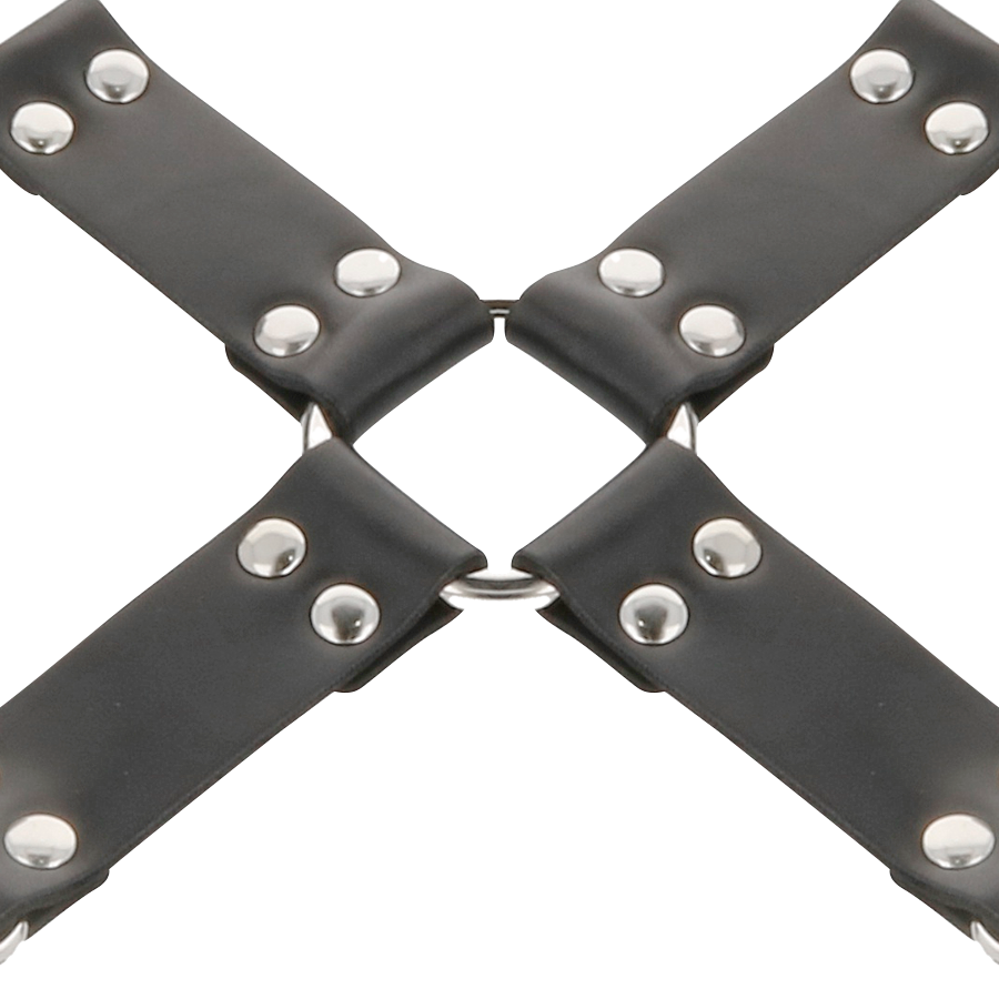Manette in pelle nere Darkness Bondage per piedi e mani, con cinturini regolabili e design resistente, per uso BDSM e gioco di ruolo.
