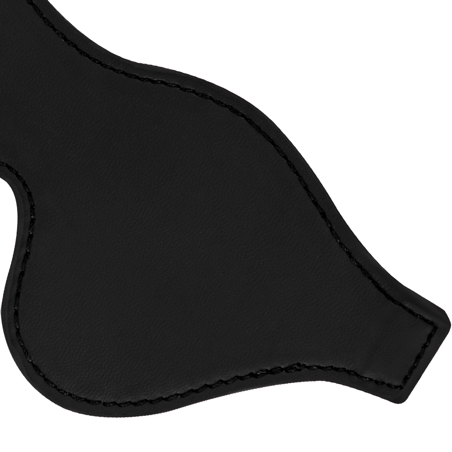 Maschera nera DARKNESS BONDAGE in tessuto, con design avvolgente e dettagli eleganti, ideale per giochi di ruolo e costumi.