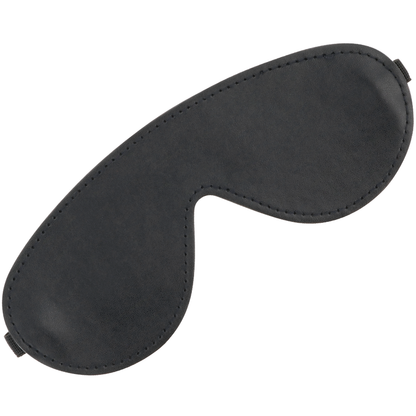 Maschera nera di alta qualità Darkness Bondage, copertura completa per il viso, in tessuto resistente e comfort elevato.