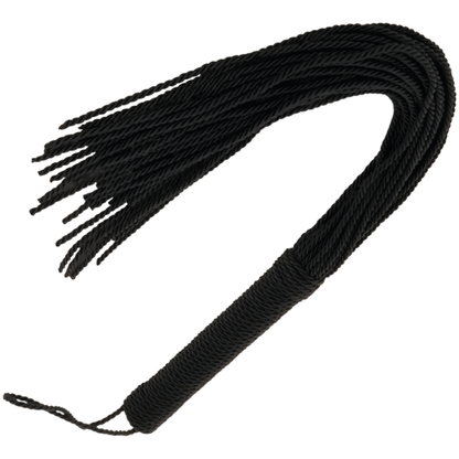 Frusta bondage nera di 50cm di DARKNESS SENSATIONS, con impugnatura resistente e superficie in pelle sintetica.
