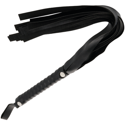 Corda bondage nera di 51 cm di DARKNESS SENSATIONS, frusta in pelle per giochi di ruolo e bondage.