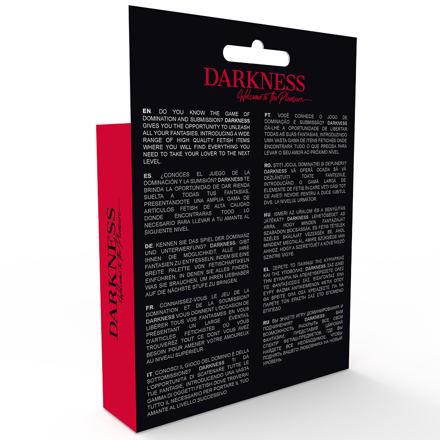 Mutandine aperte unisex DARKNESS SENSATIONS, taglia unica, con dettagli sensuali, visibili in primo piano.
