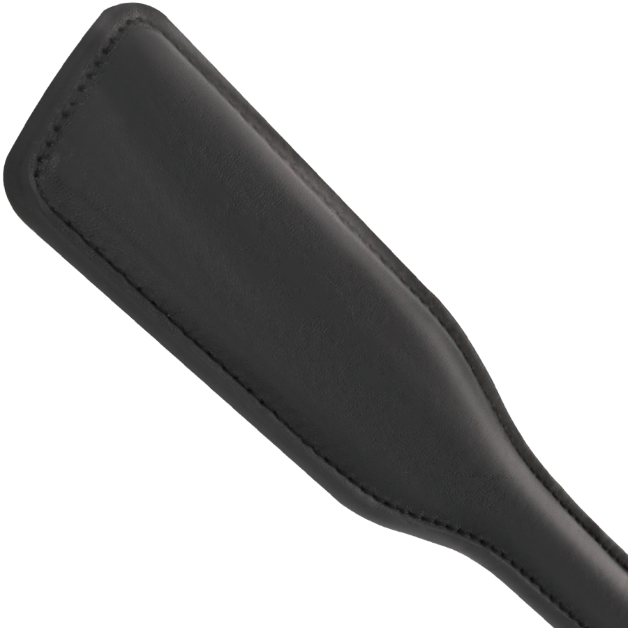 Pala fetish originale in pelle nera Darkness, con dettagli robusti e design elegante, brand Darkness Sensations.