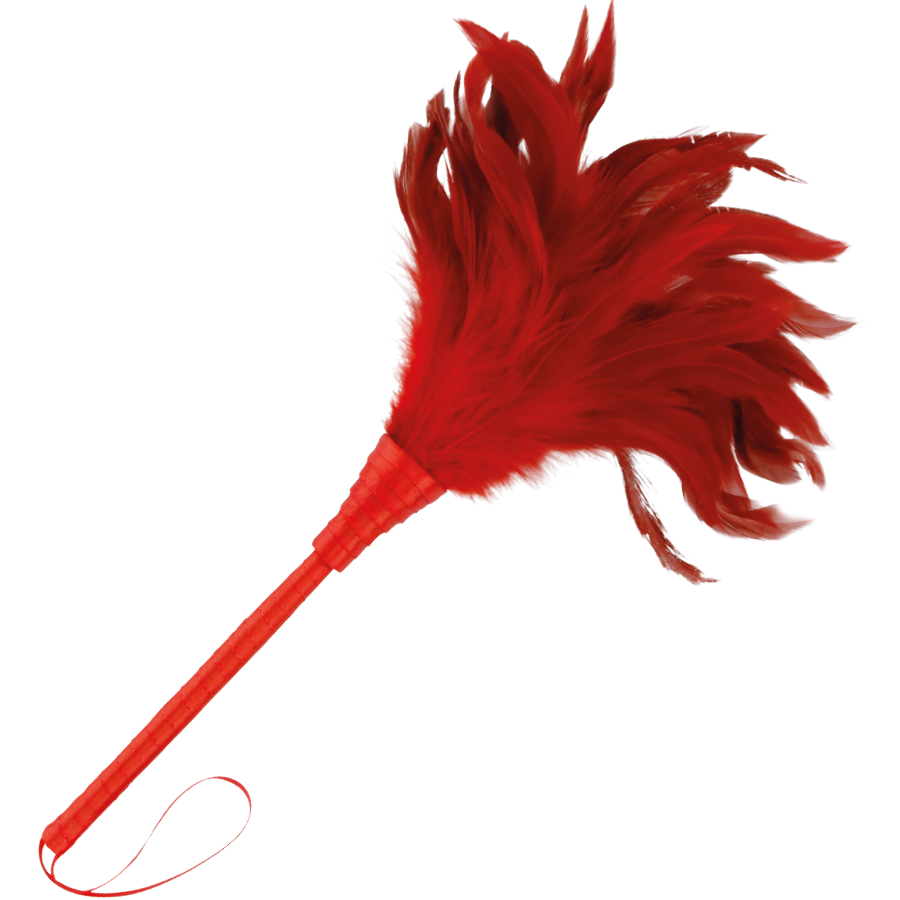 Penna stimolante rossa Darkness Sensations lunga 24 cm con design ergonomico e dettagli realistici.