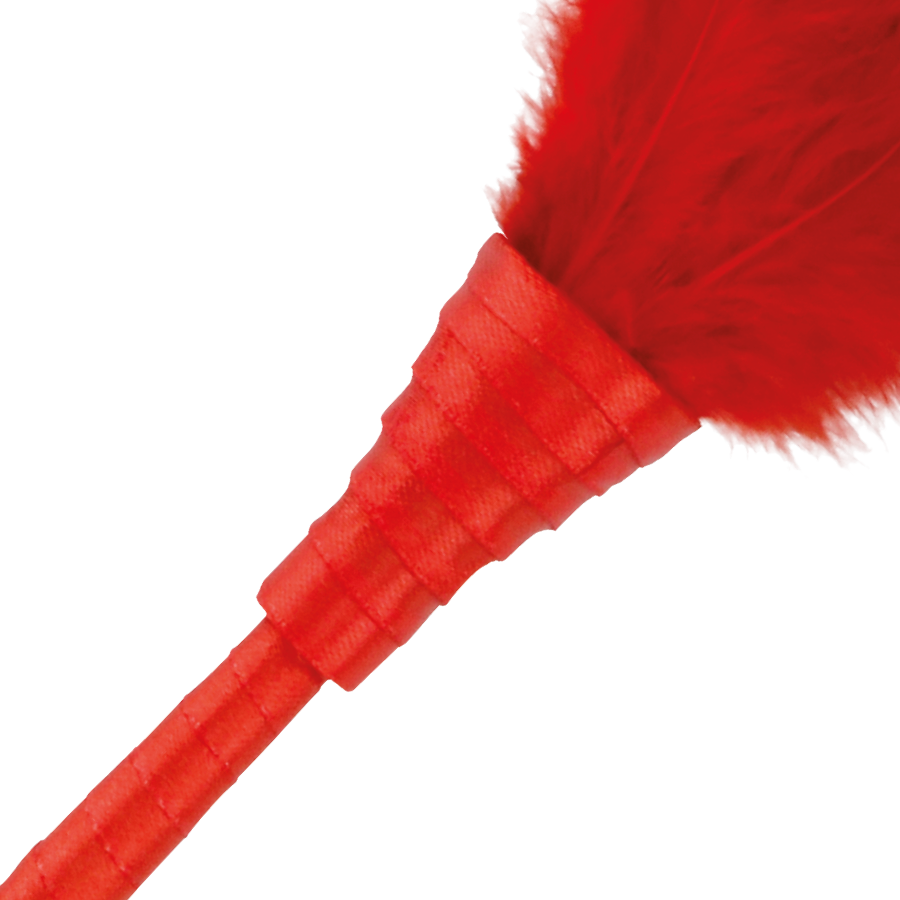 Penna stimolante rossa Darkness Sensations lunga 24 cm, design ergonomico e dettagli rossi vivaci.
