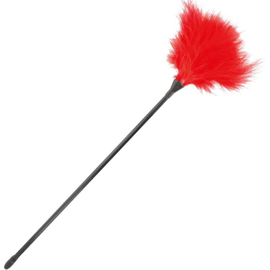 Penna stimolante rossa Darkness Sensations lunga 42 cm, con design ergonomico e dettagli realistici, ideale per sensazioni intense.