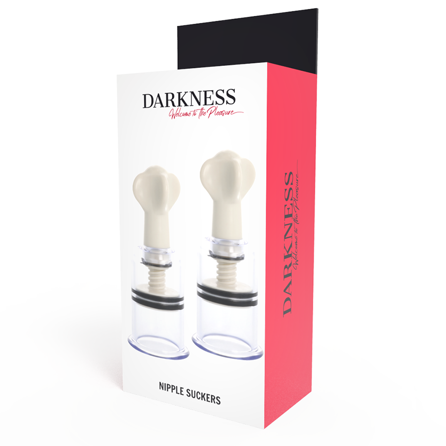 Capezzolo trasparente DARKNESS SENSATIONS, diametro 3,1 cm, con superficie liscia e design ergonomico, per uso confortevole.