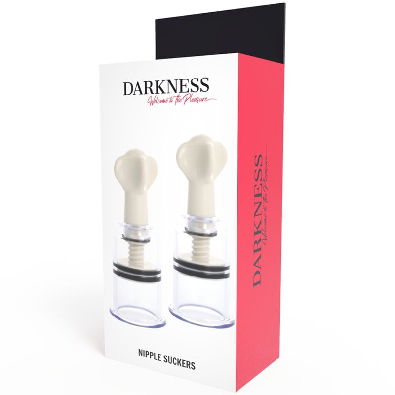 Capezzolo trasparente Darkness Sensations, diametro 5 cm, mostrato in immagine, progettato per comfort e praticità.