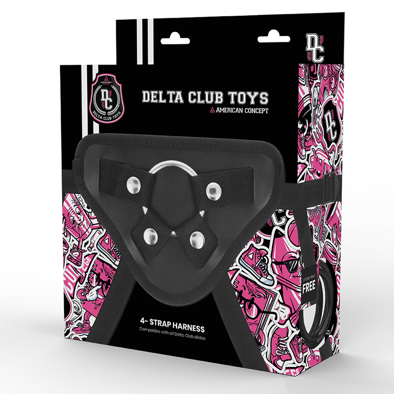 Imbracatura universale DELTA CLUB, taglia unica, in nylon resistente, con fibbie regolabili e cinturino comodo, per attività all'aperto.