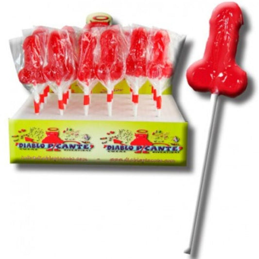 Lecca lecca gommoso Diablo Goloso con colori vivaci e forma divertente, ideale per dolci momenti di piacere.