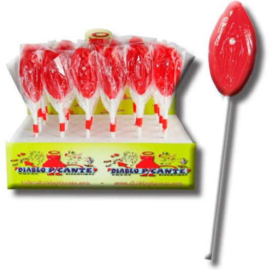 Lecca lecca labbra gommose Diablo Goloso, dolce e colorato, con forma di labbra, perfetto come snack goloso e divertente