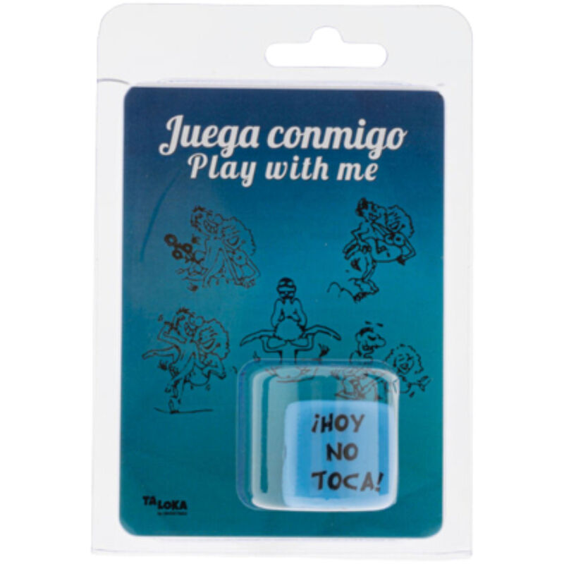 Dadi azione Kamasutra Diablo Picante blu con simboli e istruzioni, per giochi intimi e divertenti con il partner.