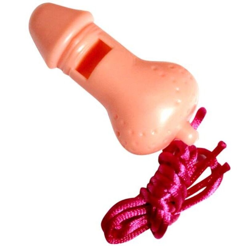 Fischietto a forma di pene Diablo Picante, giocattolo divertente e colorato, ideale per feste e scherzi.