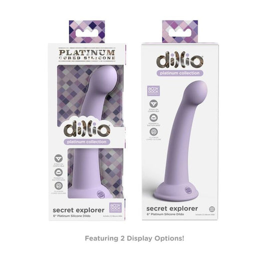 Esploratore segreto DILLIO viola da 15,24 cm, giocattolo immaginario in plastica con dettagli colorati e design dettagliato.