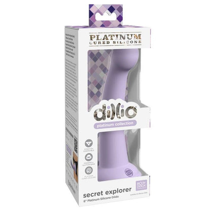 Esploratore segreto DILLIO viola, oggetto di circa 15,24 cm, con dettagli nascosti e design colorato, ideale per il gioco creativo.