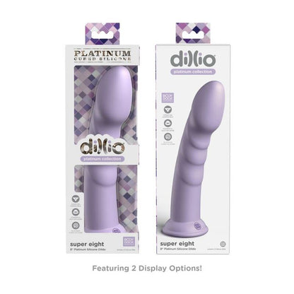 Fioriera DILLIO Super Eight in plastica viola, altezza 20,32 cm, con design elegante e resistente.