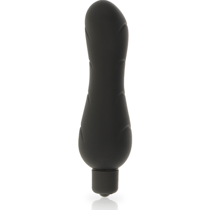 Stimolatore G-Spot Dolce Vita in silicone nero, design ergonomico e morbido per piacere intenso, immagine dettagliata del prodotto.