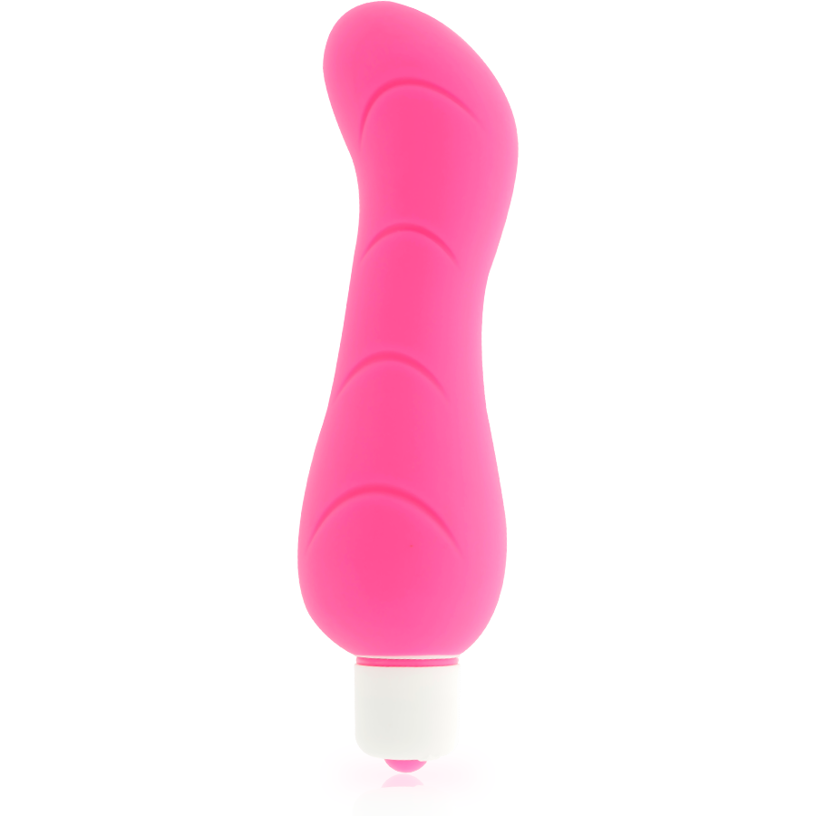 Stimolatore G-Spot Dolce Vita in silicone rosa, design elegante e morbido, ideale per piacere e massaggi profondi.