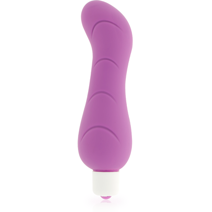 Silicone rosa G-Spot Dolce Vita, vibratore rosso con design ergonomico per stimolazione del punto G, immagine dettagliata.