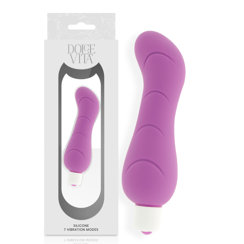 DOLCE VITA G-SPOT PURPLE Silicone, sex toy con superficie ergonomica e punta stimolante, in silicone viola.