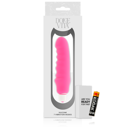 Scarpa Dolce Vita Genius Pink in silicone rosa, dettagli eleganti e design moderno, vista laterale della calzatura.