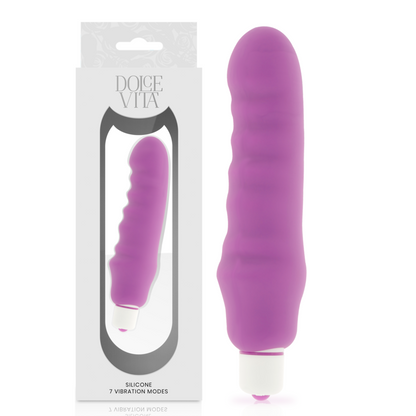 Scarpa Dolce Vita Genius Purple in silicone con design elegante e confortevole, vista frontale dell'intersuola e dettagli del colore viola.