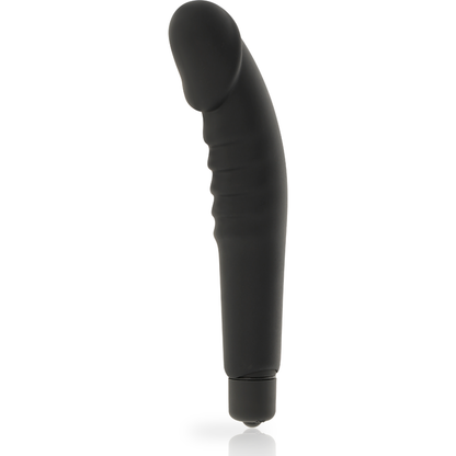 Silicone nero Dolce Vita Piacere Realistico, dettaglio di superficie e forma, con texture naturale e realistico design.
