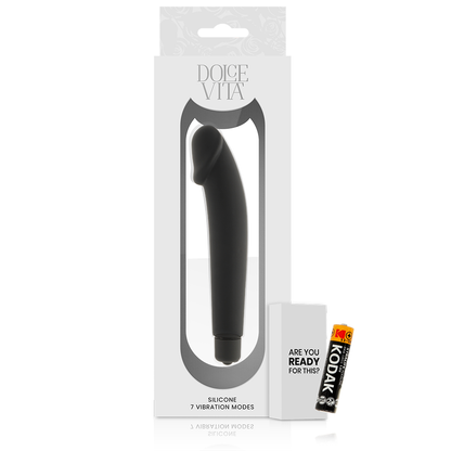 Silicone nero realistico Dolce Vita, modello realistico in silicone di alta qualità, vista dettagliata del prodotto.