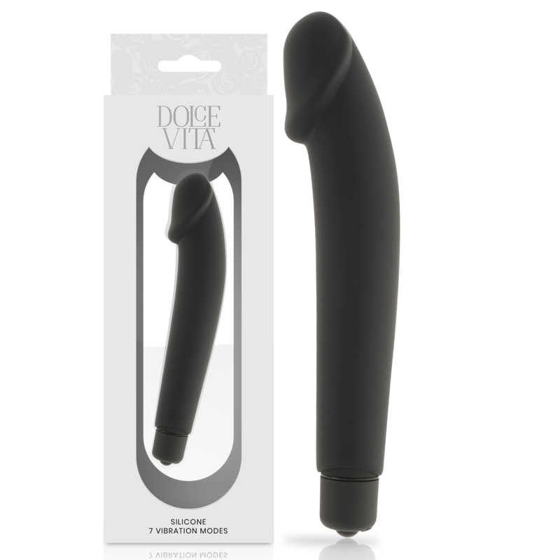 Silicone nero realistico Dolce Vita, modello di alta qualità, con dettagli realistici e superficie liscia, per uso personale.