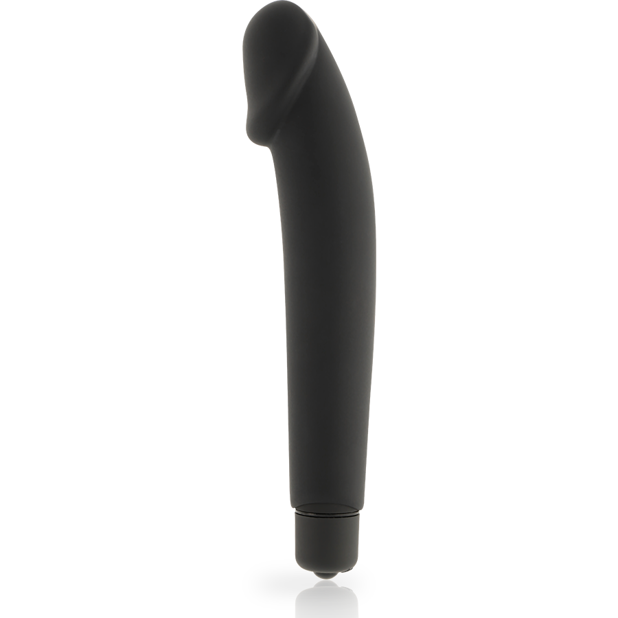 Silicone nero realistico Dolce Vita, modello realistico e dettagliato, con superficie liscia e forma anatomica.