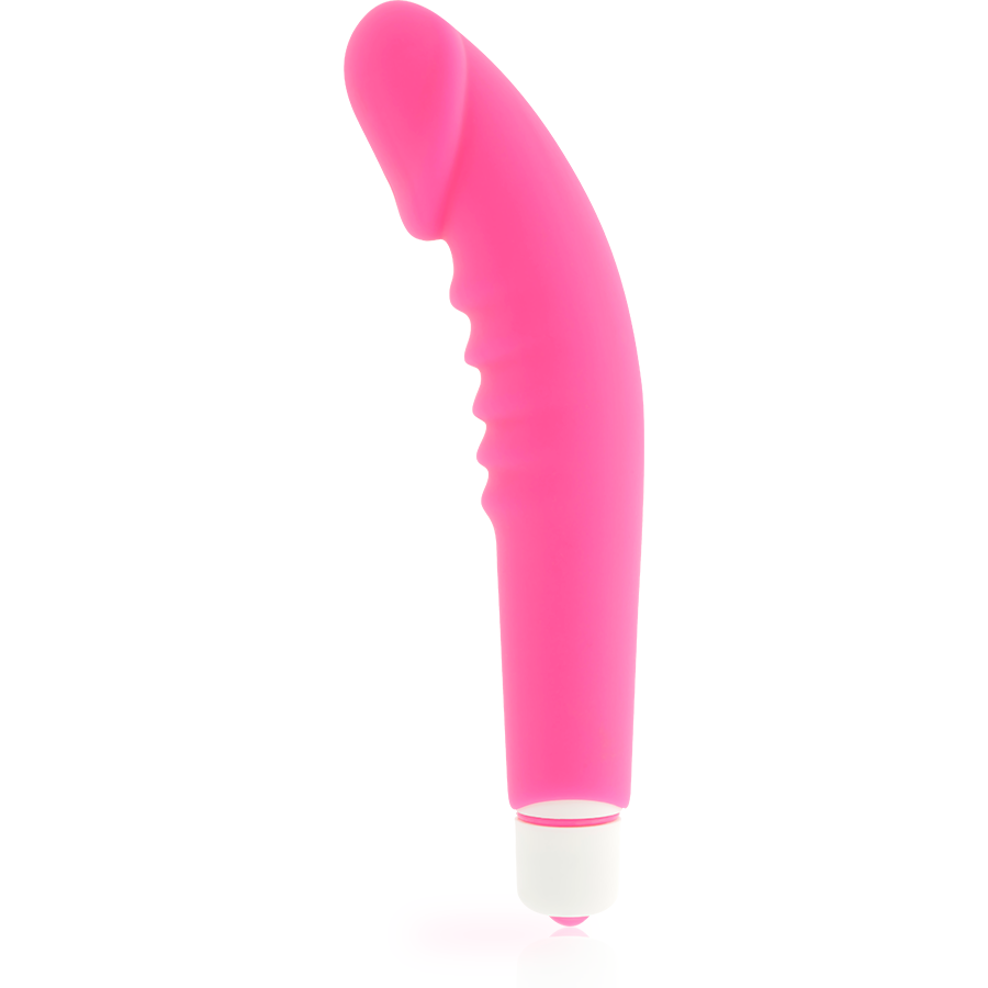 Silicone realistico DOLCE VITA - Realistic Pleasure Pink, dettagliato e morbido, con superficie liscia e forma femminile.