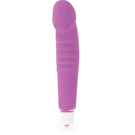 Silicone Dolce Vita Realistic Pleasure Viola, sex toy con dettagli realistici e forma ergonomica, in tonalità viola.