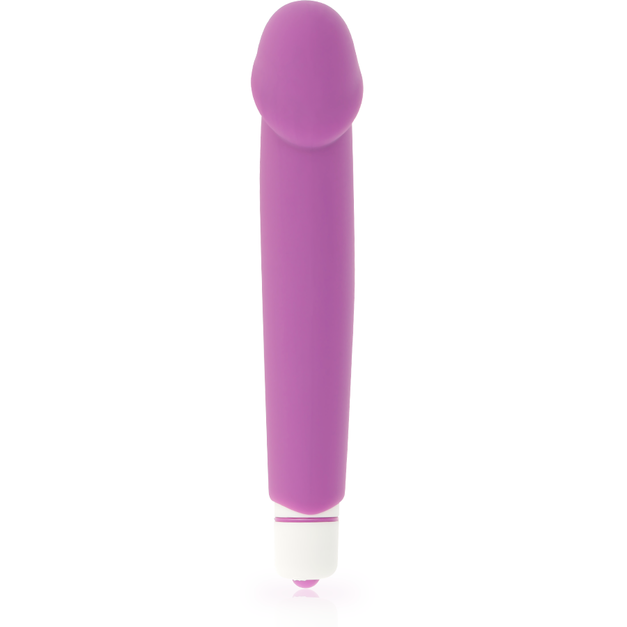 Silicone realistico viola Dolce Vita, modello dettagliato e morbido, con superficie liscia e forma naturale, per uso decorativo o sensoriale