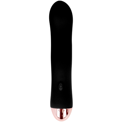 Vibratore ricaricabile Dolce Vita Nero con 7 velocità, design elegante e superficie liscia, ottimo per stimolazione.