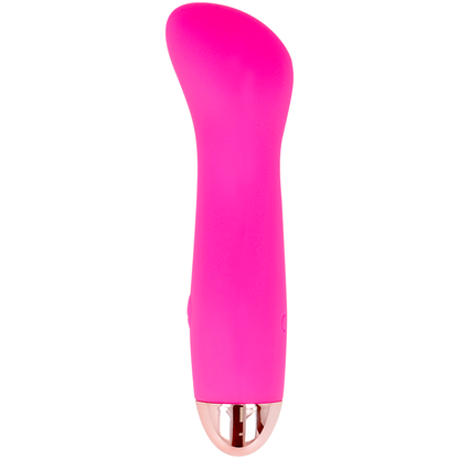 Vibratore ricaricabile Dolce Vita One rosa con 7 velocità, design elegante e compatto, ideale per il piacere personale.
