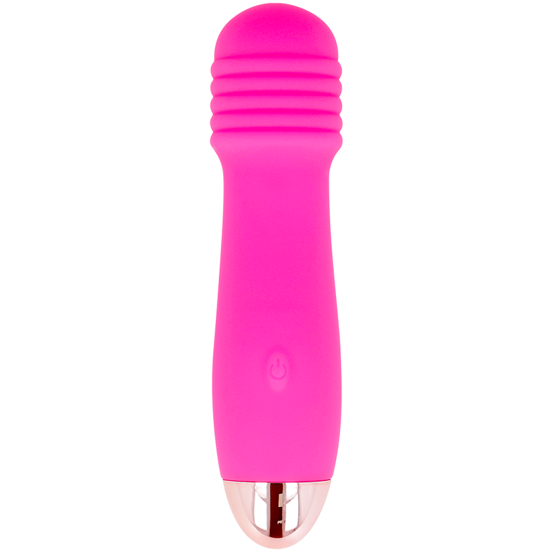 Vibratore ricaricabile Dolce Vita con tre rose, 7 velocità, design elegante e texture morbida, visibile in immagine.