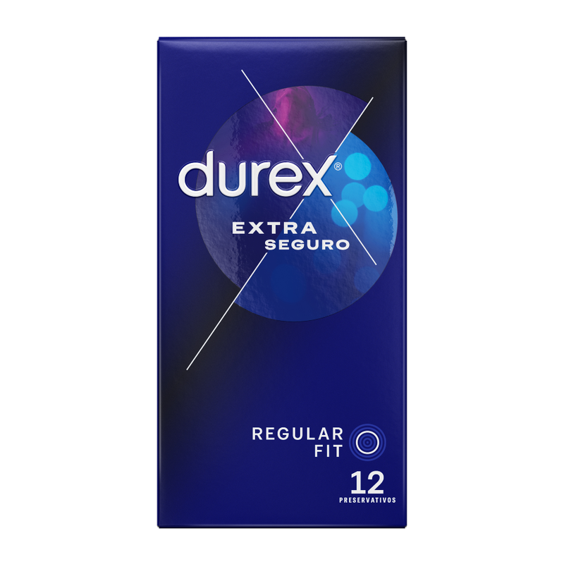 Confezione di 12 preservativi Durex Extra Sicuro, confezione con profilattici Durex Condoms per una protezione affidabile