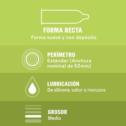 Preservativi Durex Saboreame, confezione da 12 unità, con preservativi aromatizzati per coppie.