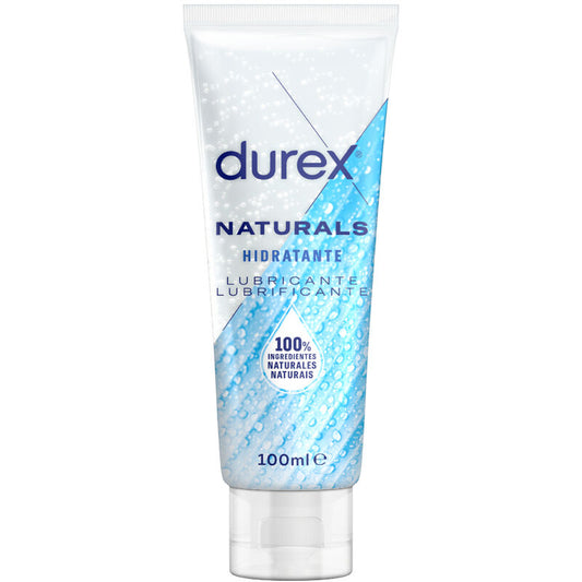 Lubrificante idratante Durex Naturals in flacone da 100 ml, gel lubrificante morbido e naturale per maggiore comfort e piacere
