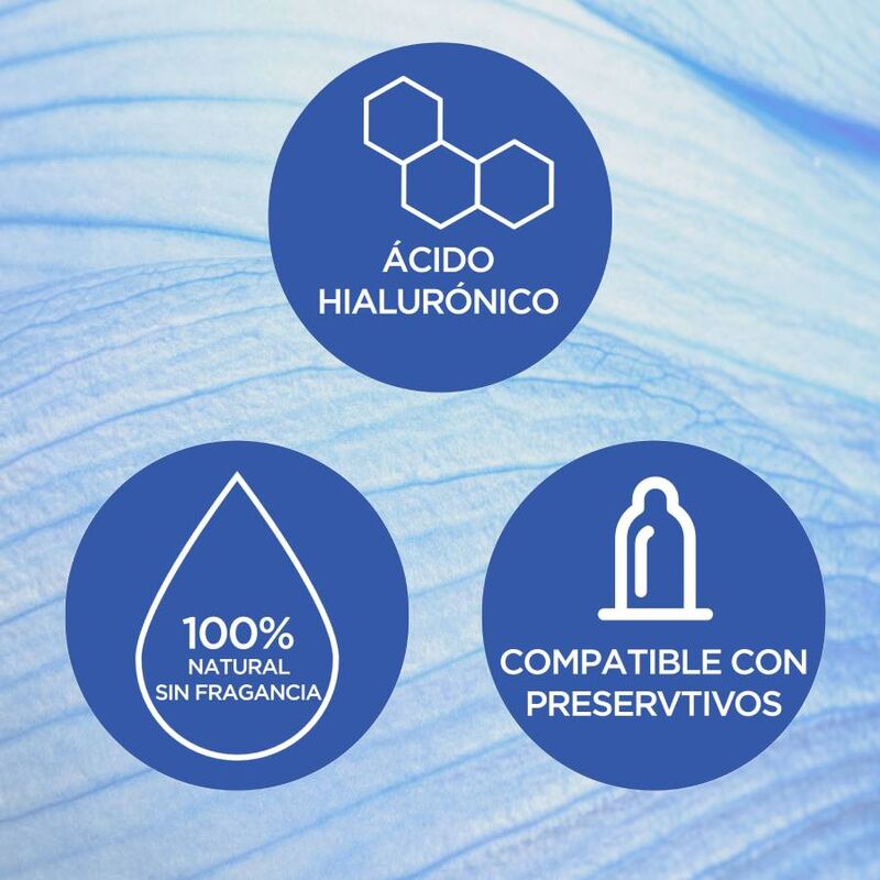 Lubrificante idratante naturals Durex Lubes in bottiglia da 100 ml, con etichetta e tappo.