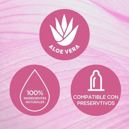 Lubrificante Durex Naturals Extra Sensibile, bottiglia da 100 ml, mostra il flacone con etichetta verde e dettagli del prodotto