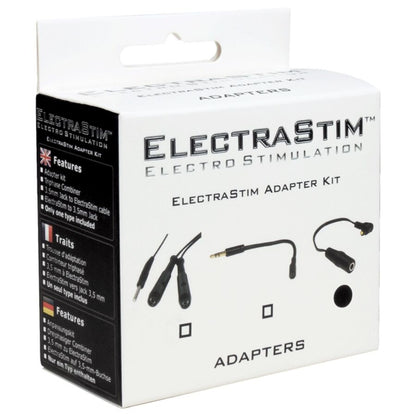 Adattatore standard Electrastim per presa da 3,5 mm, con connettore maschio e femmina, compatibile con dispositivi Electrastim.