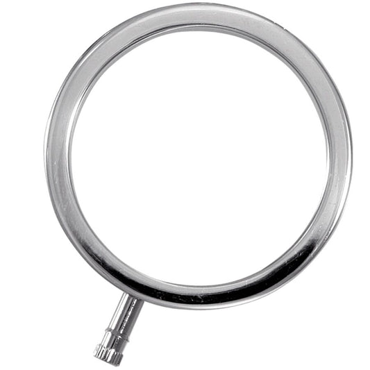 Anello per pene in metallo ElectraStim ElectraRings da 34 mm, anello di stimolazione intorno al pene, in metallo lucido e resistente.
