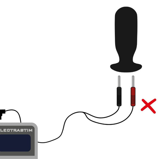 Cavi stimolatori ElectraStim a 90 gradi per stimolazione elettrica, con connettori robusti e design flessibile.