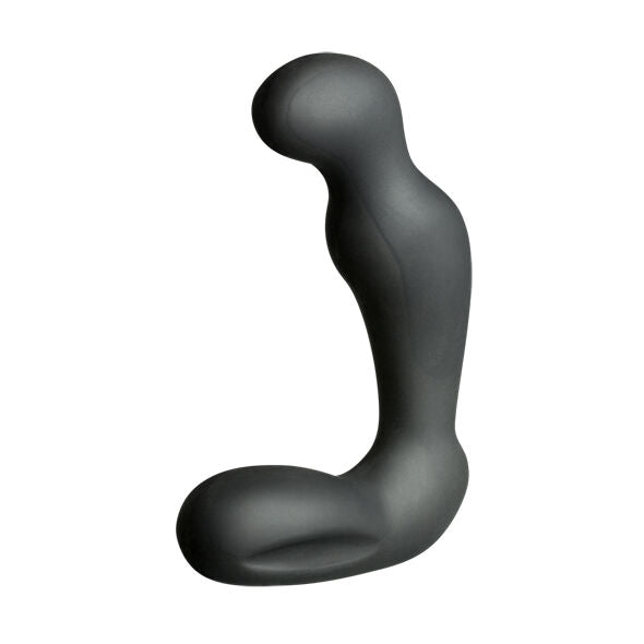 Massaggiatore prostatico Electrastim Sirius in silicone nero, con design ergonomico e superficie liscia per stimolazione prostatica.