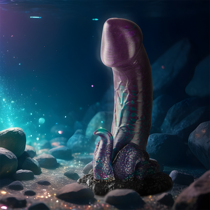 Dildo doppio EPIC Basilisco Doppio Piacere, taglia piccola, con dettagli realistici e superficie liscia per piacere intenso.