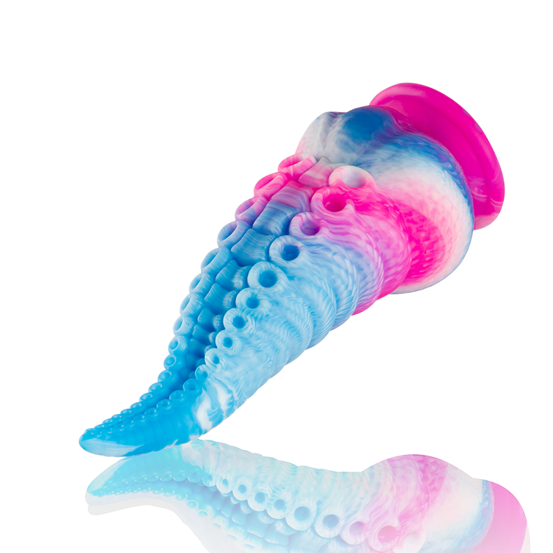 Dildo con tentacoli blu EPIC, grande e dettagliato, ideale per stimolazione e piacere, realizzato in materiale sicuro.