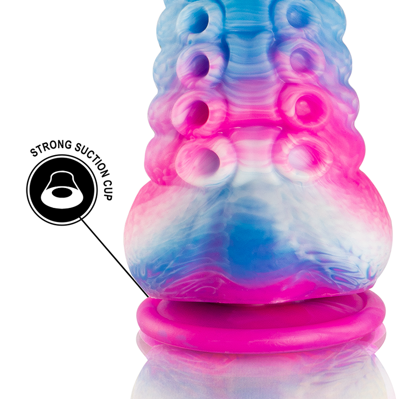 Dildo con tentacoli blu EPIC, grande, dettagli realistici, superficie liscia e morbida, design innovativo per piacere avanzato.
