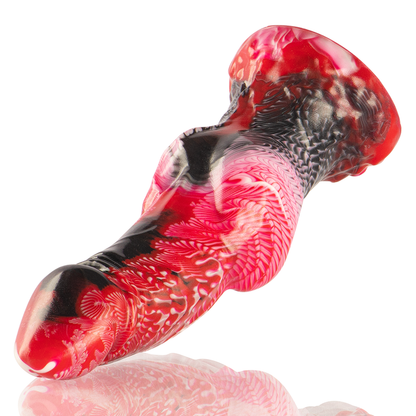Dildo EPIC Helios con calore e estasi dei testicoli, dettagli realistici e texture morbida, per uso erotico e stimolante.