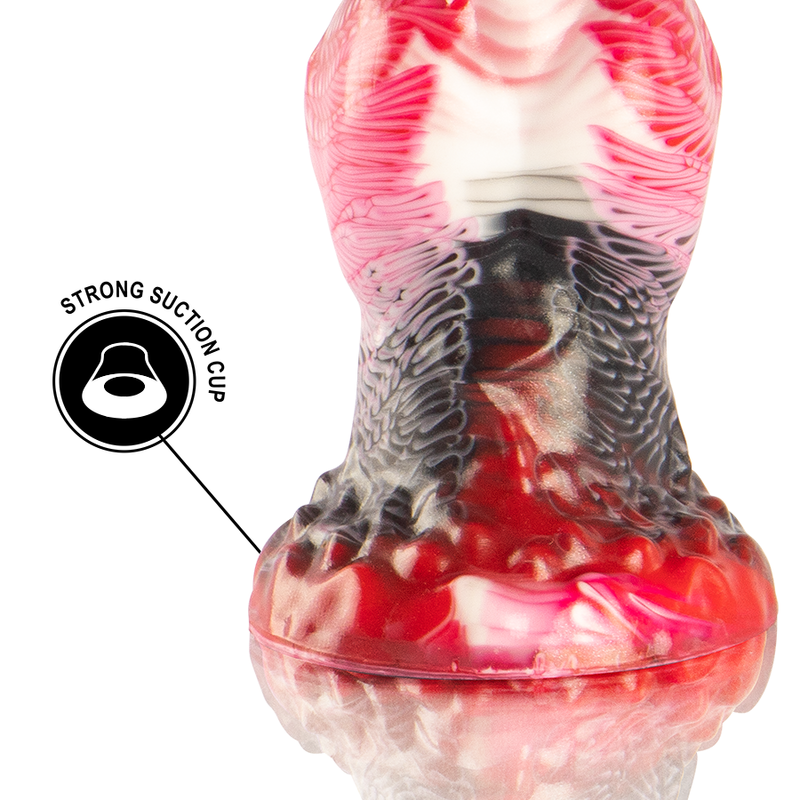 Dildo EPIC Helios con calore e estasi dei testicoli, dettagli realistici e superficie liscia, in immagine.